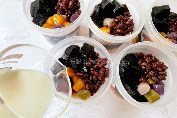 芋圆红豆烧仙草的做法图解17