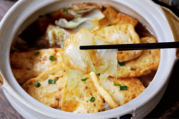 白菜豆腐煲的做法图解16