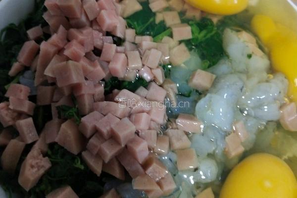 苜蓿鸡蛋饼的做法图解6