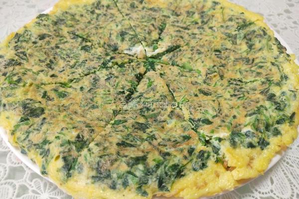 苜蓿鸡蛋饼的做法图解17