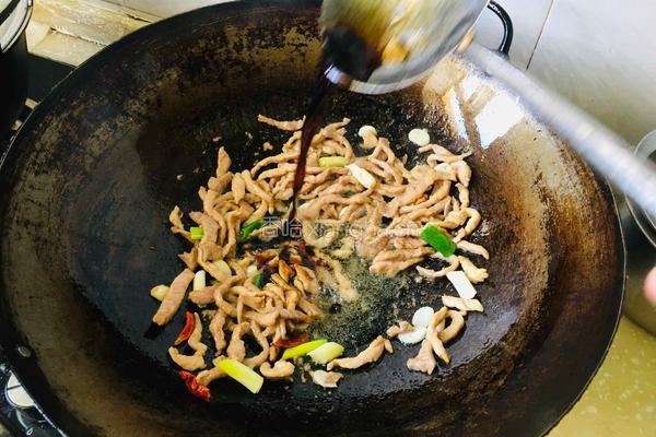 蒜苔豆干炒肉丝的做法图解5