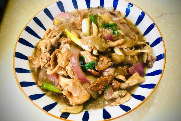 蘑菇炒肉片的做法图解10