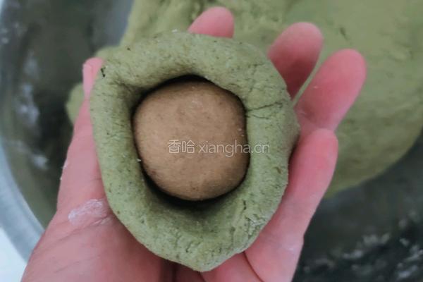 黄豆馅麦芽塌饼的做法图解7