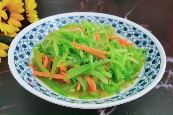 炒莴笋丝的做法图解10