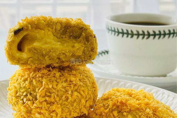 【减脂推荐】一口流心芝士南瓜燕麦饼的做法图解8