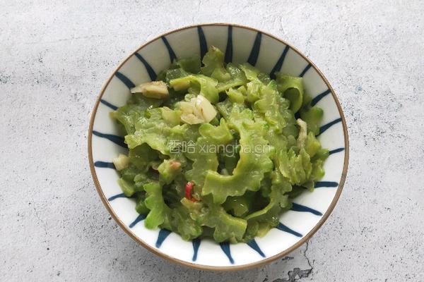 清炒苦瓜的做法图解8