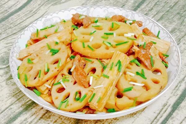 莲藕腐竹炒肉片的做法图解19