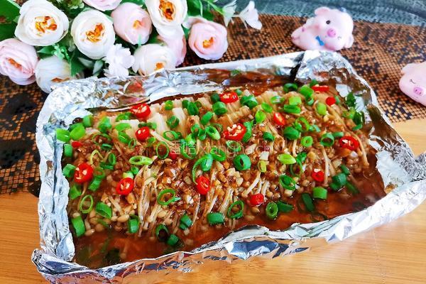 蒜蓉锡纸金针菇的做法图解16