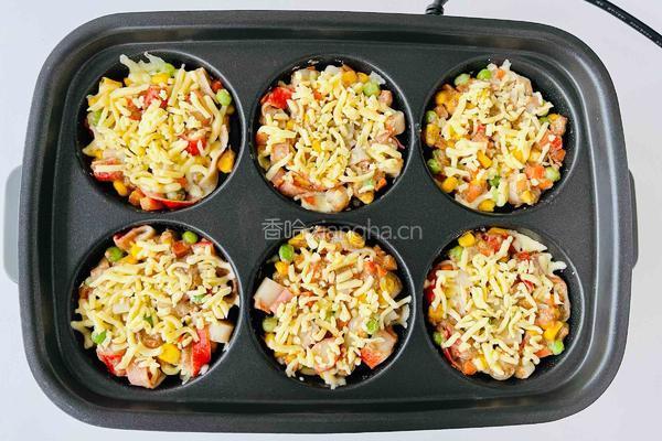 【减脂推荐】爆好吃的蟹肉玉米全麦饼的做法图解3