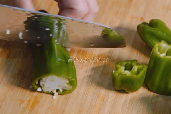 青椒酿牛肉的做法图解3