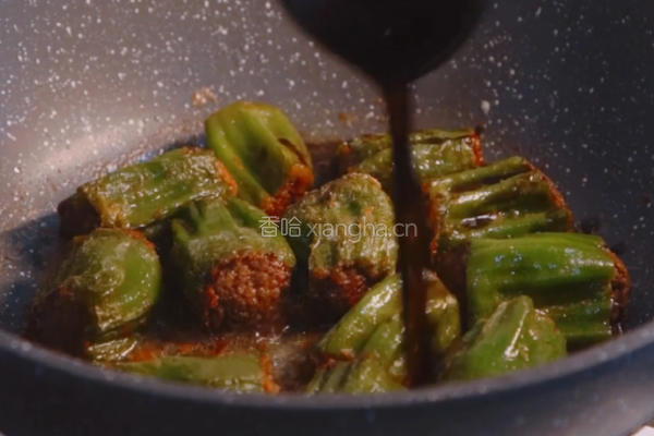青椒酿牛肉的做法图解7