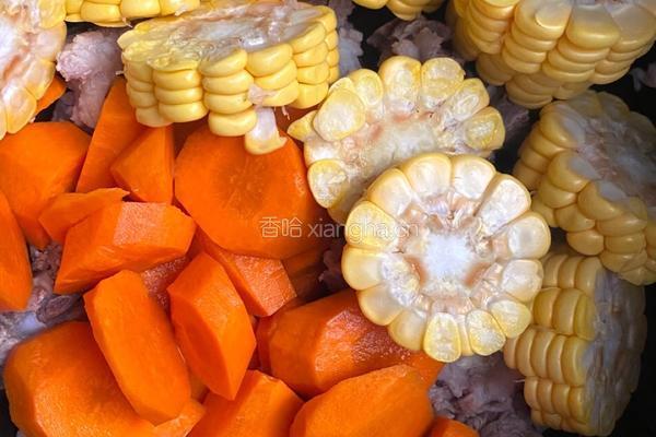 玉米胡萝卜排骨汤的做法图解4