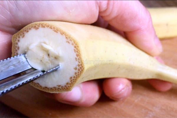 巧克力酥皮香蕉的做法图解4