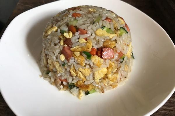 家常五彩炒饭的做法图解11