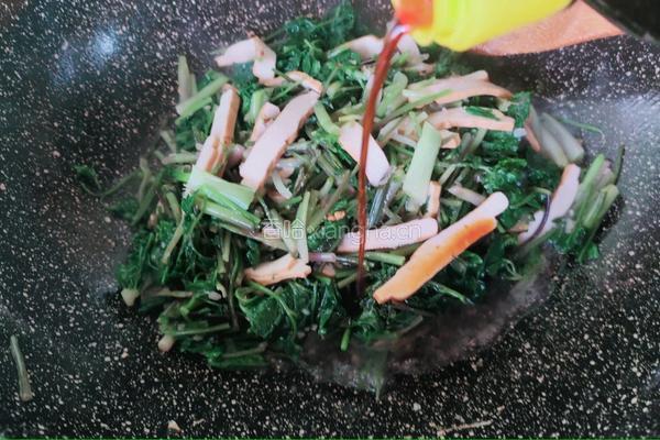 豆腐干丝炒野芹的做法图解7