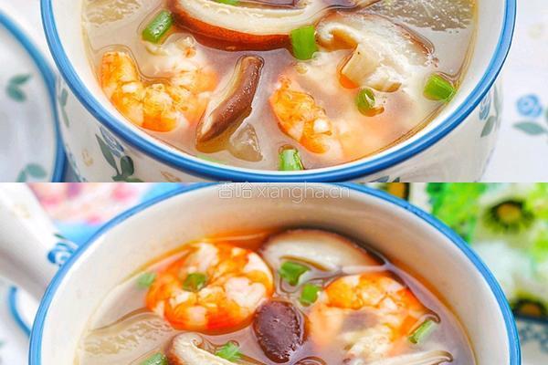 冬瓜虾仁菌菇汤的做法图解4