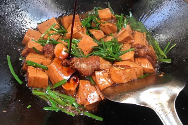 韭菜烧豆腐的做法图解12