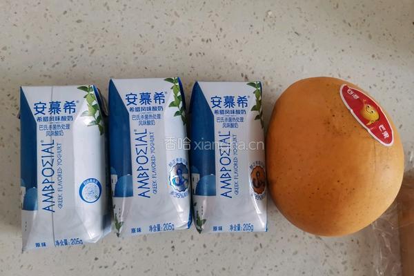 厚切芒果酸奶的做法图解1