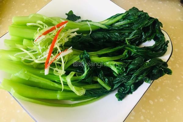 白灼菜心的做法图解5