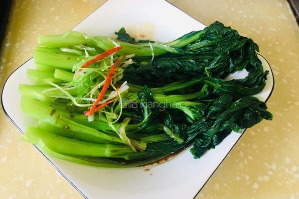 白灼菜心的做法图解9