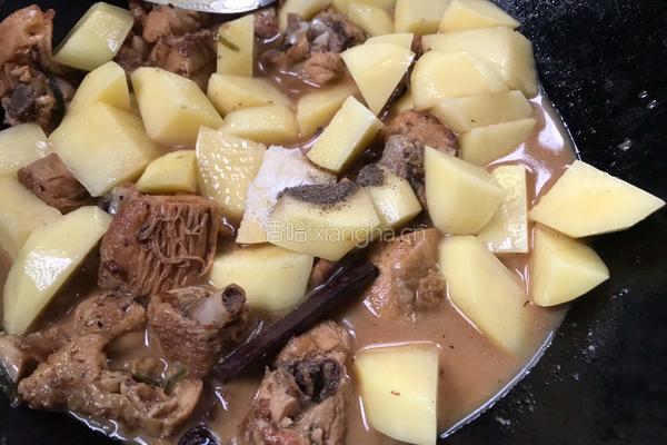 土豆炖鸡腿肉的做法图解13