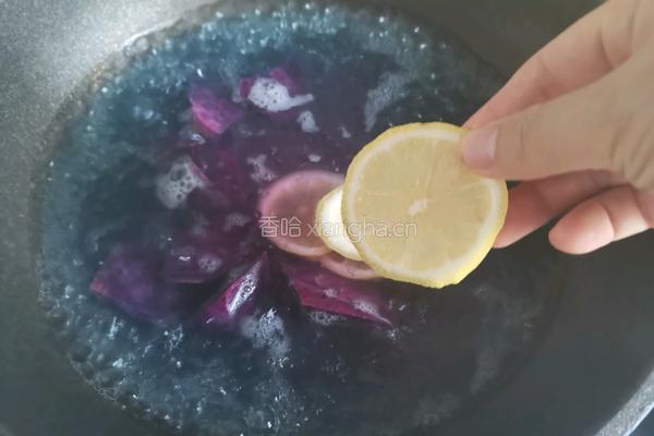 紫薯柠檬冻撞奶的做法图解5