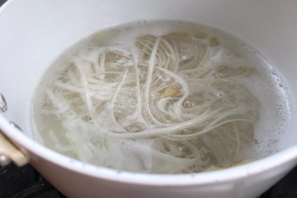 青菜肉丝面的做法图解4