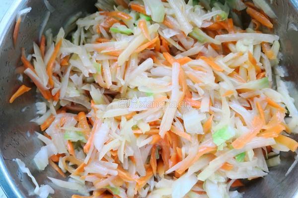 土豆胡萝卜丝卷饼的做法图解6