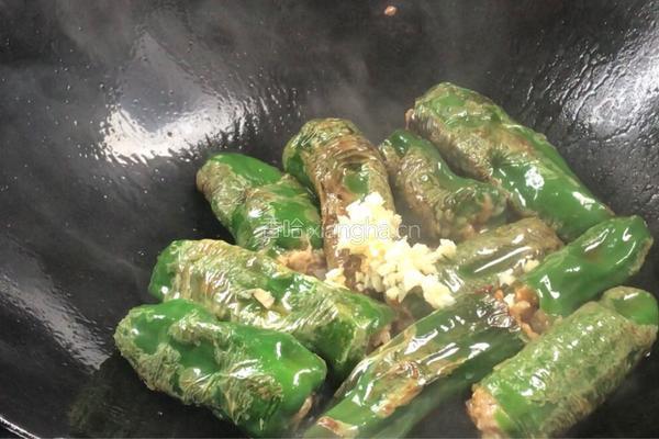 青椒酿肉的做法图解10