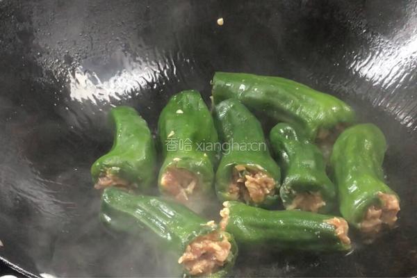 青椒酿肉的做法图解9