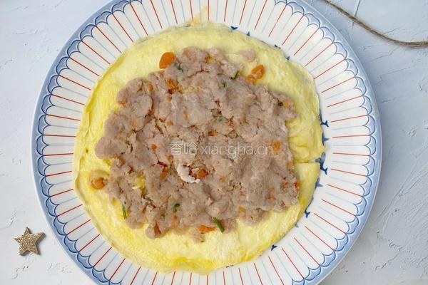 宝宝辅食系列之拉丝胡萝卜鲜肉蛋卷的做法图解7