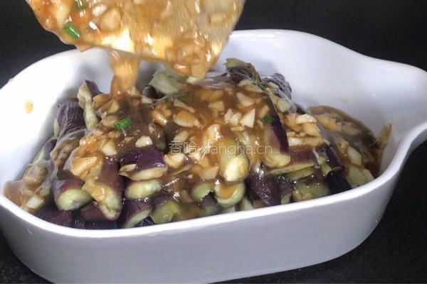 蒜蓉茄子的做法图解12