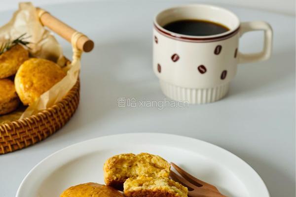 出炉秒光的咸蛋黄肉松司康的做法图解10