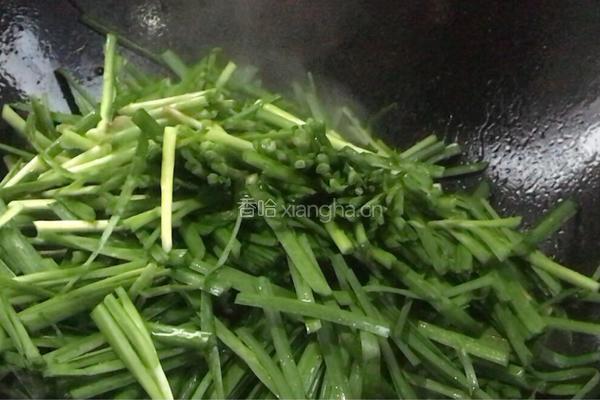 韭菜蚕豆炒鸡蛋的做法图解11
