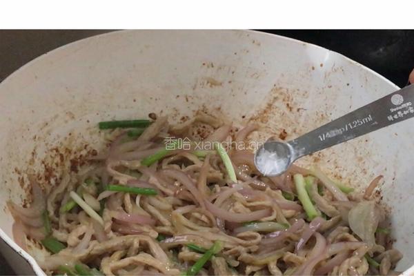 葱爆肉丝的做法图解13