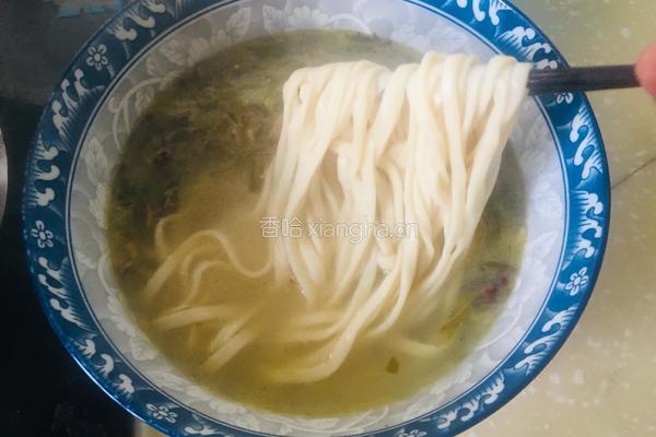浆水面的做法图解8