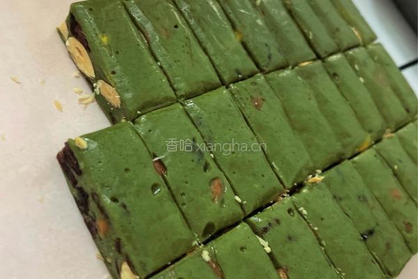 抹茶牛轧糖的做法图解8