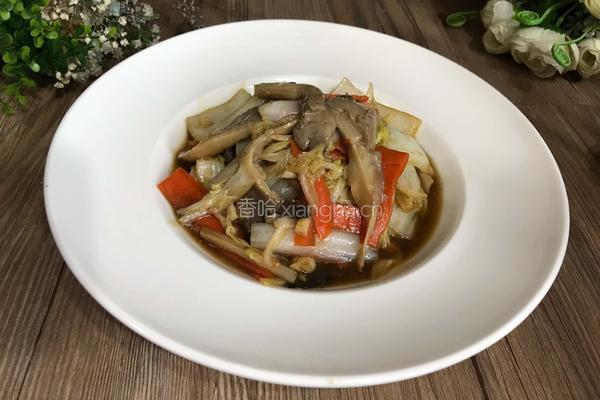 白菜炒平菇的做法图解14