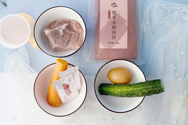 煎饼肉卷的做法图解1