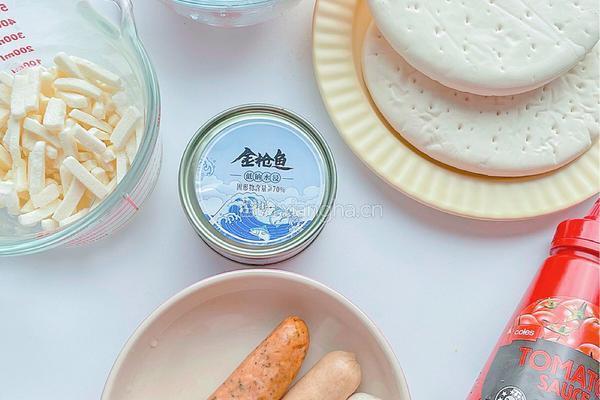 金枪鱼芝士披萨新手小白轻易上手的做法图解1