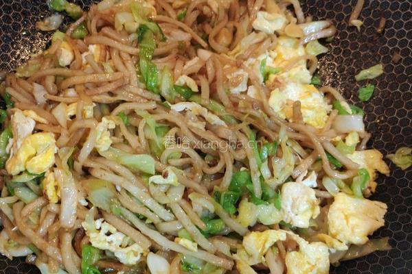 圆白菜鸡蛋炒饼的做法图解9