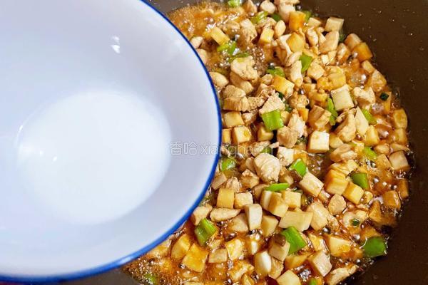 杏鲍菇炒鸡丁的做法图解12