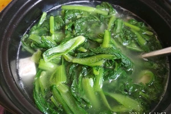 小白菜枸杞豆腐汤的做法图解14