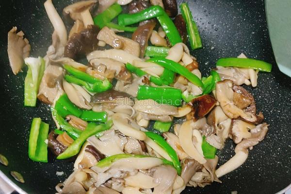 平菇炒肉的做法图解4