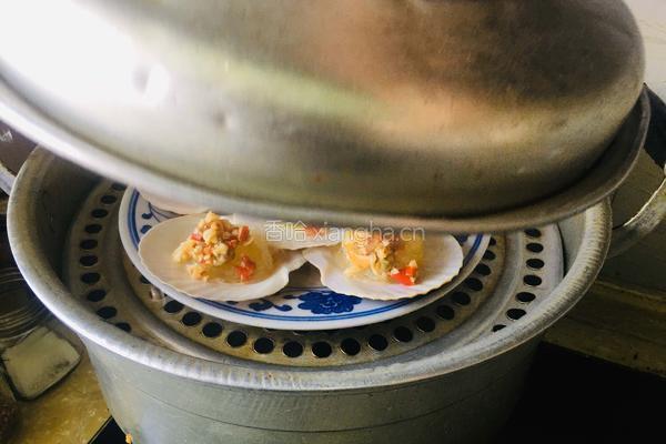 蒜蓉粉丝蒸扇贝的做法图解9