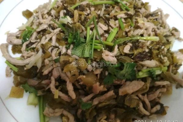 酸菜炒肉丝的做法图解11