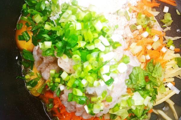 鲜虾蔬菜饼的做法图解9