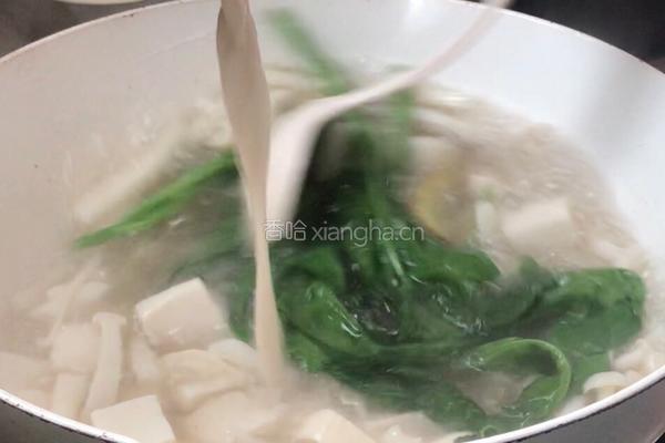 白玉菇豆腐汤的做法图解14