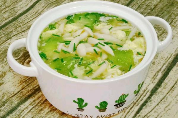 丝瓜菌菇蛋花汤的做法图解17