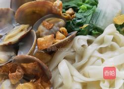 花蛤青菜面的做法图解7